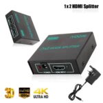 iVOOMi 4K HDMI 2 Port Splitter | 1in2 Out – 1 Port to 2 Display Duplicate/Mirror – Supports 4Kx2K@30Hz 1080P 3D 3840 2160 for Xbox PS4 Sky Box | DVD Player | Power Adapter Inlcuded | 1 year Warranty - Image 2