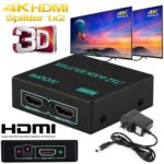 iVOOMi 4K HDMI 2 Port Splitter | 1in2 Out – 1 Port to 2 Display Duplicate/Mirror – Supports 4Kx2K@30Hz 1080P 3D 3840 2160 for Xbox PS4 Sky Box | DVD Player | Power Adapter Inlcuded | 1 year Warranty - Image 4