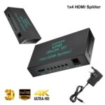 iVOOMi 4K HDMI 4 Port Splitter | 1in4 Out – 1 Port to 4 Display Duplicate/Mirror, Supports 4Kx2K@30Hz 1080P 3D 3840 2160 for Xbox PS4 Sky Box | DVD Player | Included Power Adapter | 1 year Warranty. - Image 2