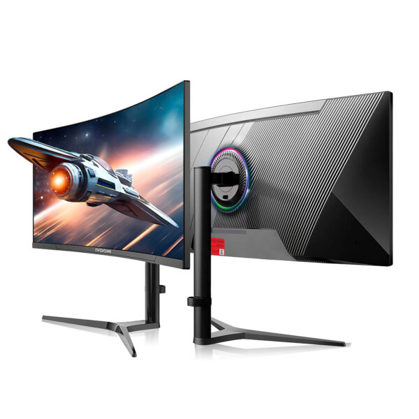34-Inch Frameless Ultra Wide Curved Monitor (Black, 165Hz)