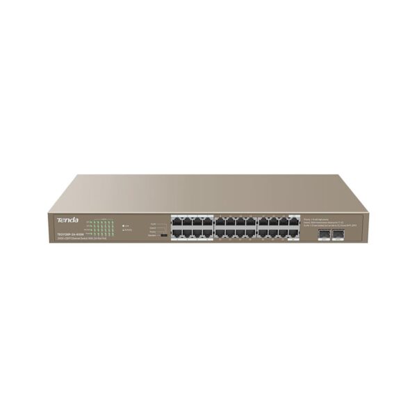 Tenda TEG1126P-24-410W 24GE+2SFP Gigabit Ethernet Switch with 24-Port PoE