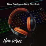 iVOOMi Prado Premium Wired Gaming On Ear Headphone with Soft Leatherette Ear Cups and Adjustable Headband, 50mm Drivers, 180 cm Cable, with Mic, 3.5 mm Plug - Image 2