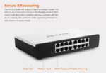 Tenda 16-Port Fast Ethernet 10/100Mbps Desktop Switch (S16, White) - Image 6