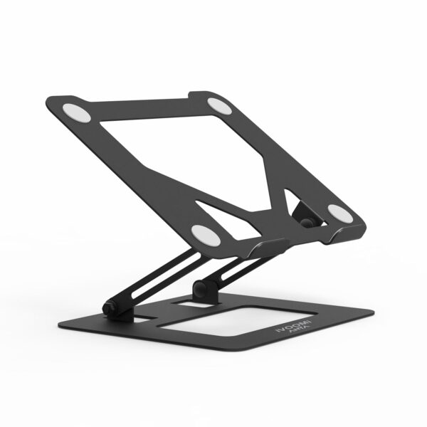iVOOMi ANTA Foldable & Portable Laptop Riser Stand Made with Metal and 360 Degree Rotation Base, Promote Better Posture, Heat Vent Area, 10 to 19 Inches Laptop, Wrench Included for Easy Setup