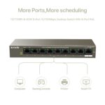 Tenda Network 9Port 10/100Mbps Desktop Switch with 8Port PoE Retail TEF1109P - Image 4