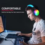 iVOOMi Storm Premium Wired Gaming On Ear Headphone with Soft Leatherette Ear Cups and Adjustable Headband, 50mm Drivers, 180 cm Cable, with Mic, Dual Connector 3.5 mm Plug and USB - Image 6