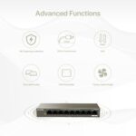 Tenda Network 9Port 10/100Mbps Desktop Switch with 8Port PoE Retail TEF1109P - Image 3