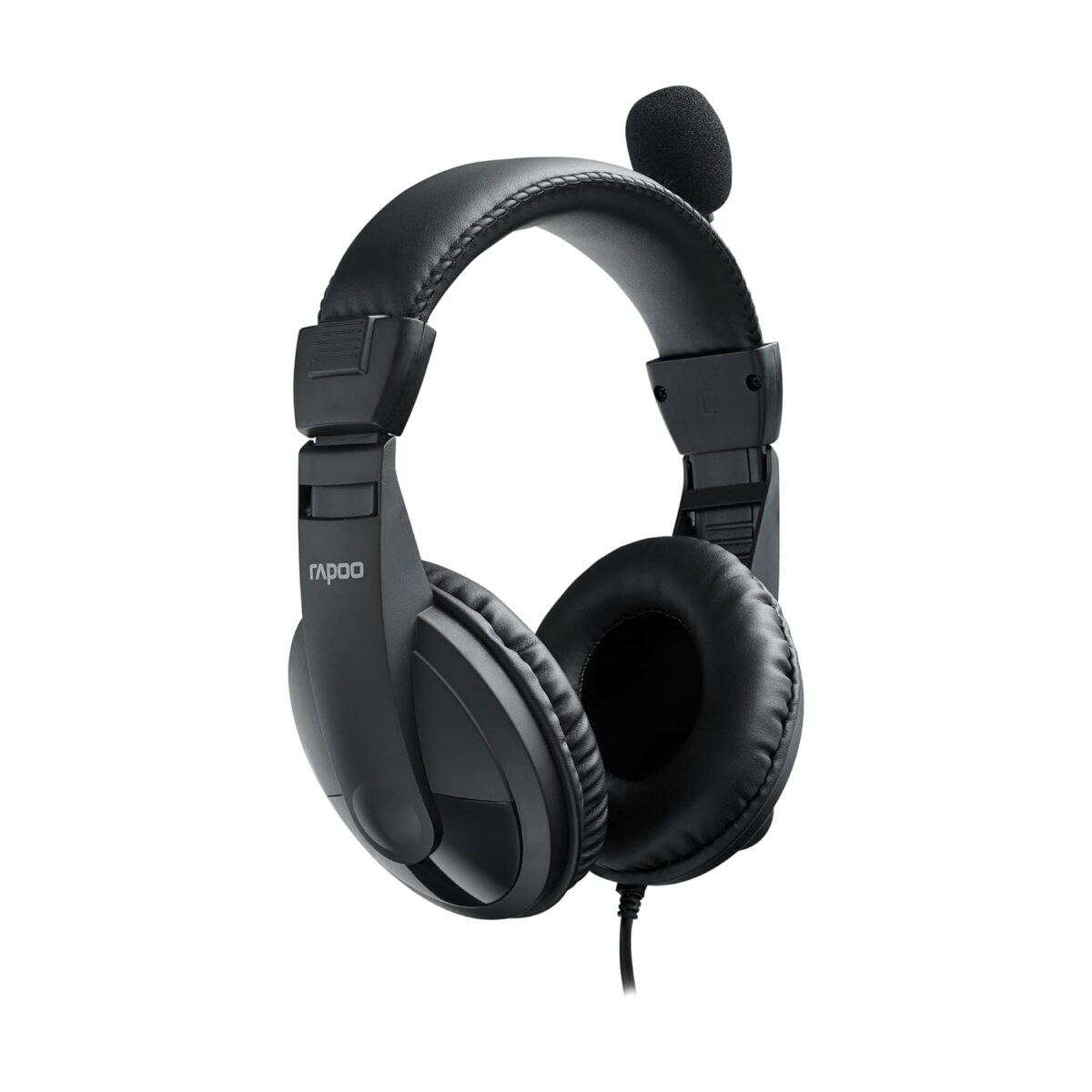 RAPOO H150 Stereo Wired Over Ear Headphones with Microphone Noise-Reduction, USB, Pc/Mac/Laptop/Chrome OS - Image 4