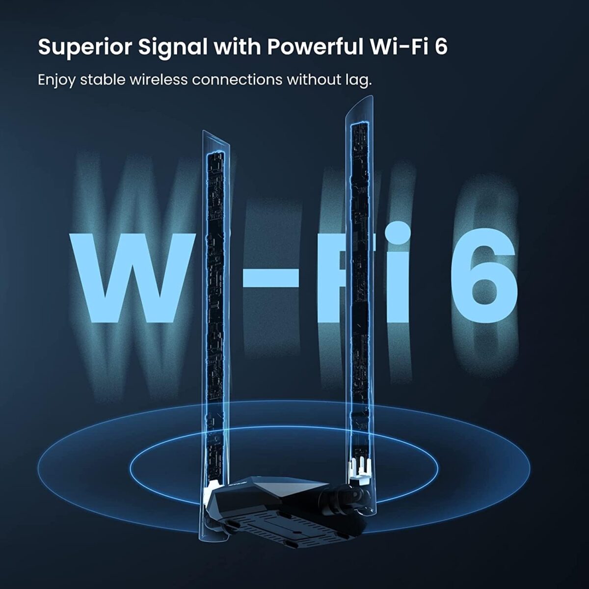 Tenda U18a AX1800 Wi-Fi 6 Dual-Band Powerful Signal USB 3.0 Adapter with High- - Image 7