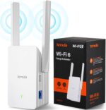 Tenda AX1500 WiFi 6 Range Extender, WiFi Signal Booster for Home Up to 1500sg.ft and 30+ Devices