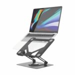 iVOOMi ANTA Foldable & Portable Laptop Riser Stand Made with Metal and 360 Degree Rotation Base, Promote Better Posture, Heat Vent Area, 10 to 19 Inches Laptop, Wrench Included for Easy Setup - Image 4