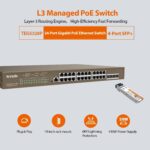 TENDA TEG5328P-24-410W 28-Port 10/100/1000Mbps L3 Managed PoE 24 Ports 1000 Mbps Fully Managed Network Switch  (Grey) - Image 2