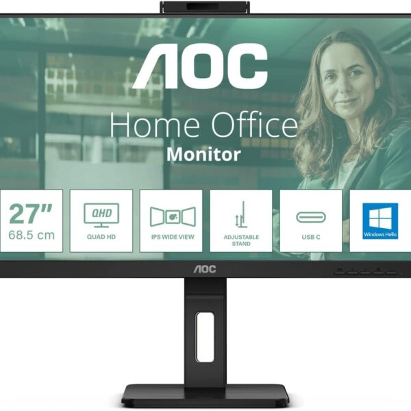 AOC Q27P3CW 27 inch LCD Monitor (2560x1440), QHD 3-Sided Display