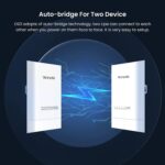 Tenda OS3 5GHz 11AC 867Mbps Long Range Smart Manage Outdoor CPE, 12dBi, 5km+|Point to Point Wireless Bridge| Four Fast Ethernet Ports - Image 3
