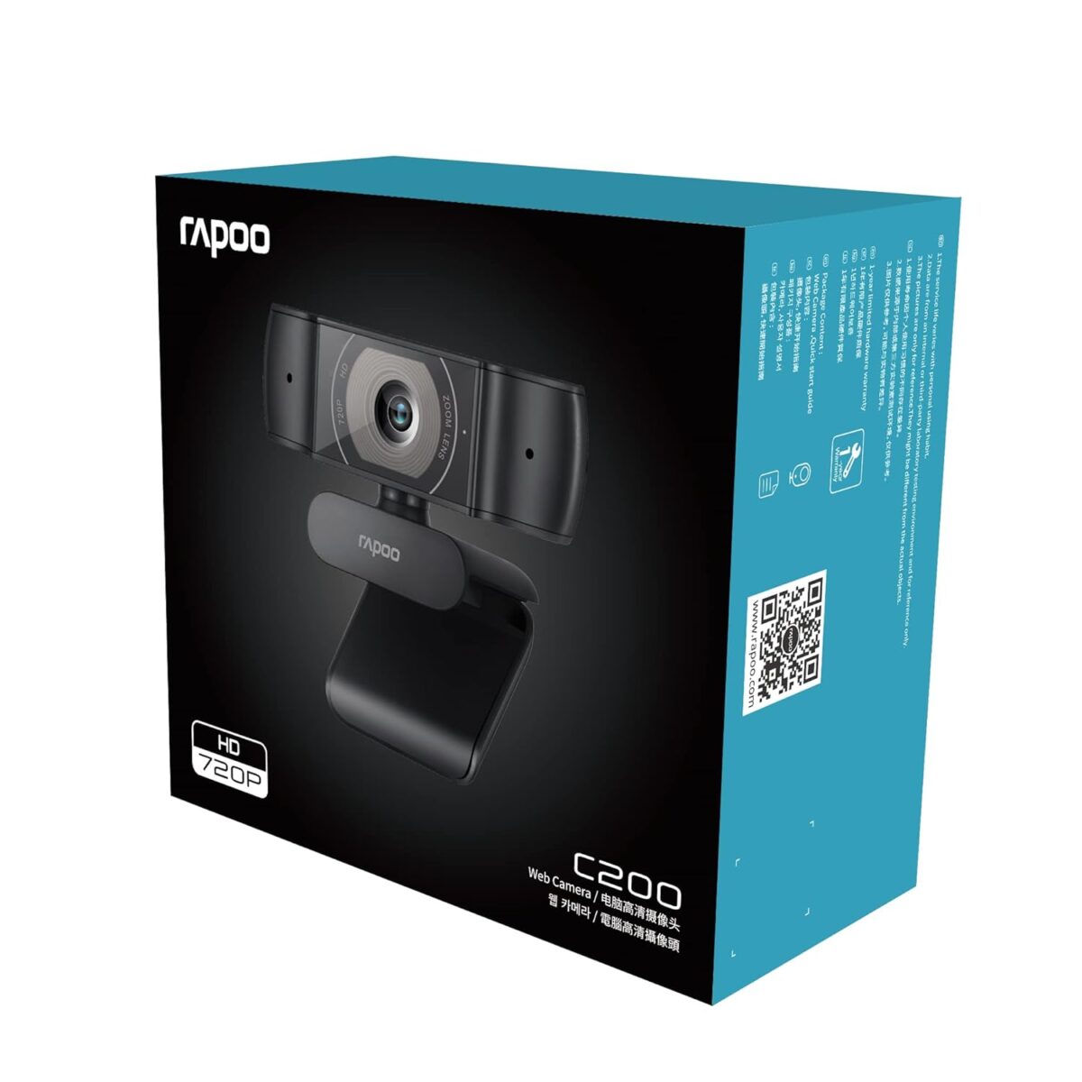 RAPOO C200 720P HD Webcam with Microphone - Image 5