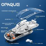 iVOOMi Opaque White Rechargeable Wireless Mouse, Dual Mode (2.4GHz+BT), Dual Bluetooth, Silent Operation, Transparent Body, RGB, Battery Indicator, Compatible with Win/Mac/Linux/Android - Image 3