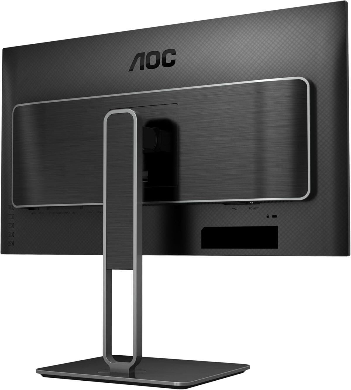 AOC U27U2DP 27" 4K Frameless Monitor, UHD 3840 x 2160, KVM, RJ45, USB-C Docking, Height Adjustable Stand - Image 6