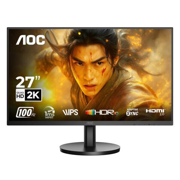 AOC Q27B3S2 Gaming Monitor 27 inch 2560 x 1440 Quad HD IPS Panel