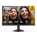AOC 22B2HM2 21.5 Inches FHD Monitor | 1920 x 1080 VA Panel | 100Hz Refresh Rate |1ms (MPRT) Response Time