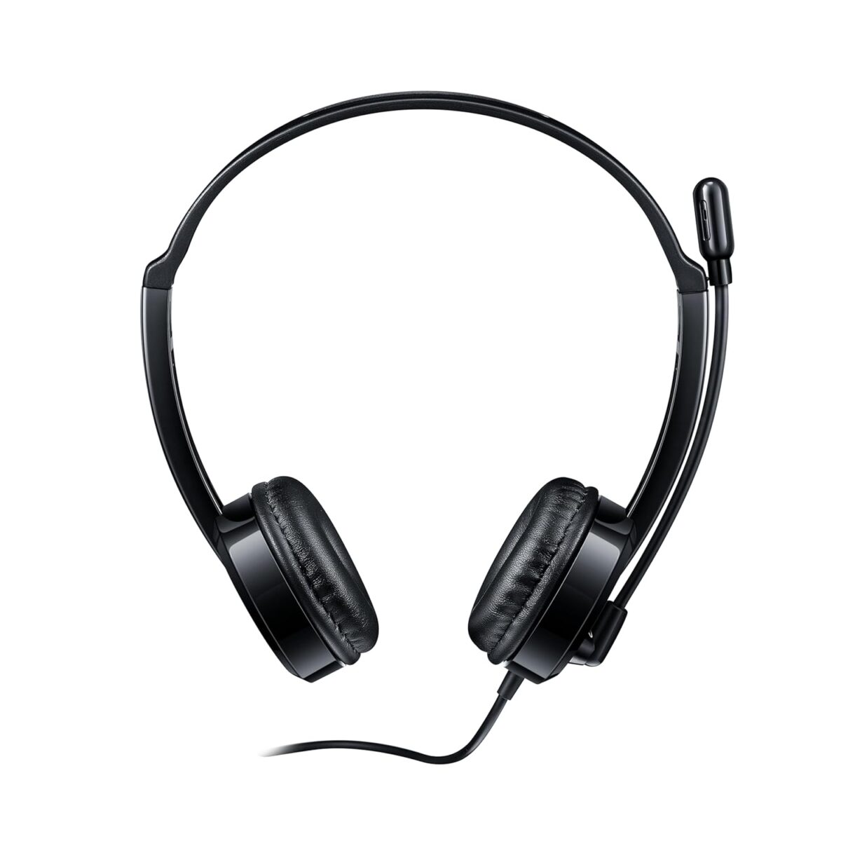 RAPOO H120 Stereo Wired Headphones On Ear Headphones with Microphone Noise-Reduction, USB, Pc/Mac/Laptop/Chrome OS - Image 1