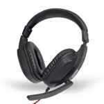 iVOOMi Bloat Premium Wired Gaming On Ear Headphone with Soft Leatherette Ear Cups and Adjustable Headband, 40mm Drivers, 180 cm Cable, with Mic, USB Connector