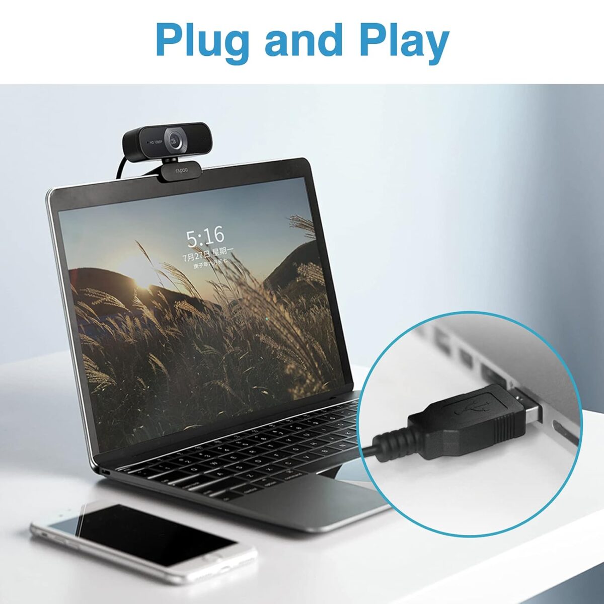 Rapoo C260 USB Computer Camera - Image 7