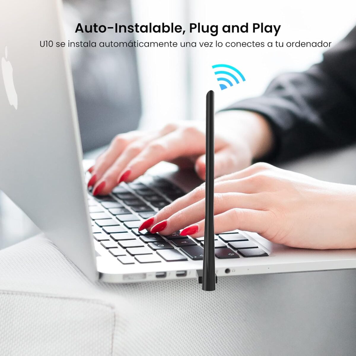 Tenda U10 AC650Mbps Dual-Band WiFi Dongle, Wireless USB Adapter, 433Mbps (5GHz) + 200Mbps (2.4GHz), 6dBi Internal Antenna, MU-MIMO, Soft AP Mode - Image 5