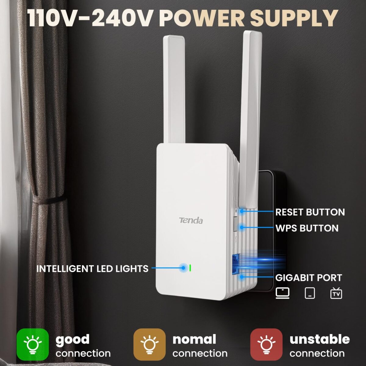 Tenda AX1500 WiFi 6 Range Extender, WiFi Signal Booster for Home Up to 1500sg.ft and 30+ Devices - Image 5