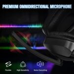 iVOOMi Bloat Premium Wired Gaming On Ear Headphone with Soft Leatherette Ear Cups and Adjustable Headband, 40mm Drivers, 180 cm Cable, with Mic, USB Connector - Image 6