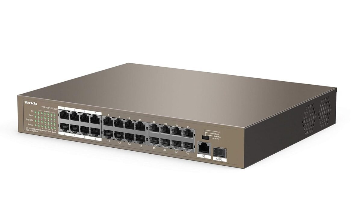 Tenda TEF1126P-24-250W 24-Port Gigabit/SFP Slots Switch with 24-Port PoE - Image 4