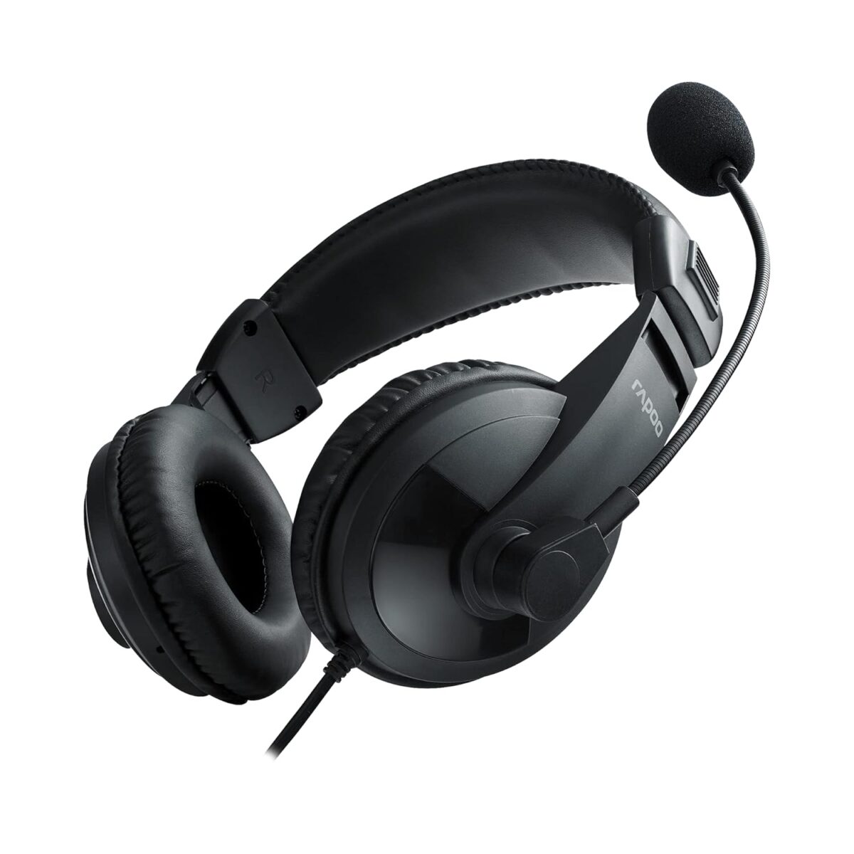 RAPOO H150 Stereo Wired Over Ear Headphones with Microphone Noise-Reduction, USB, Pc/Mac/Laptop/Chrome OS - Image 5