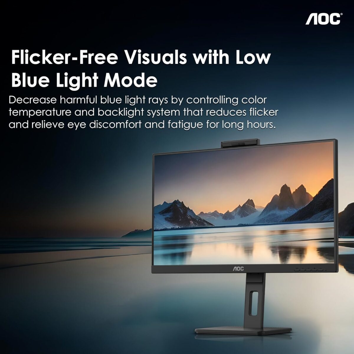 AOC Q27P3CW 27 inch LCD Monitor (2560x1440), QHD 3-Sided Display - Image 2