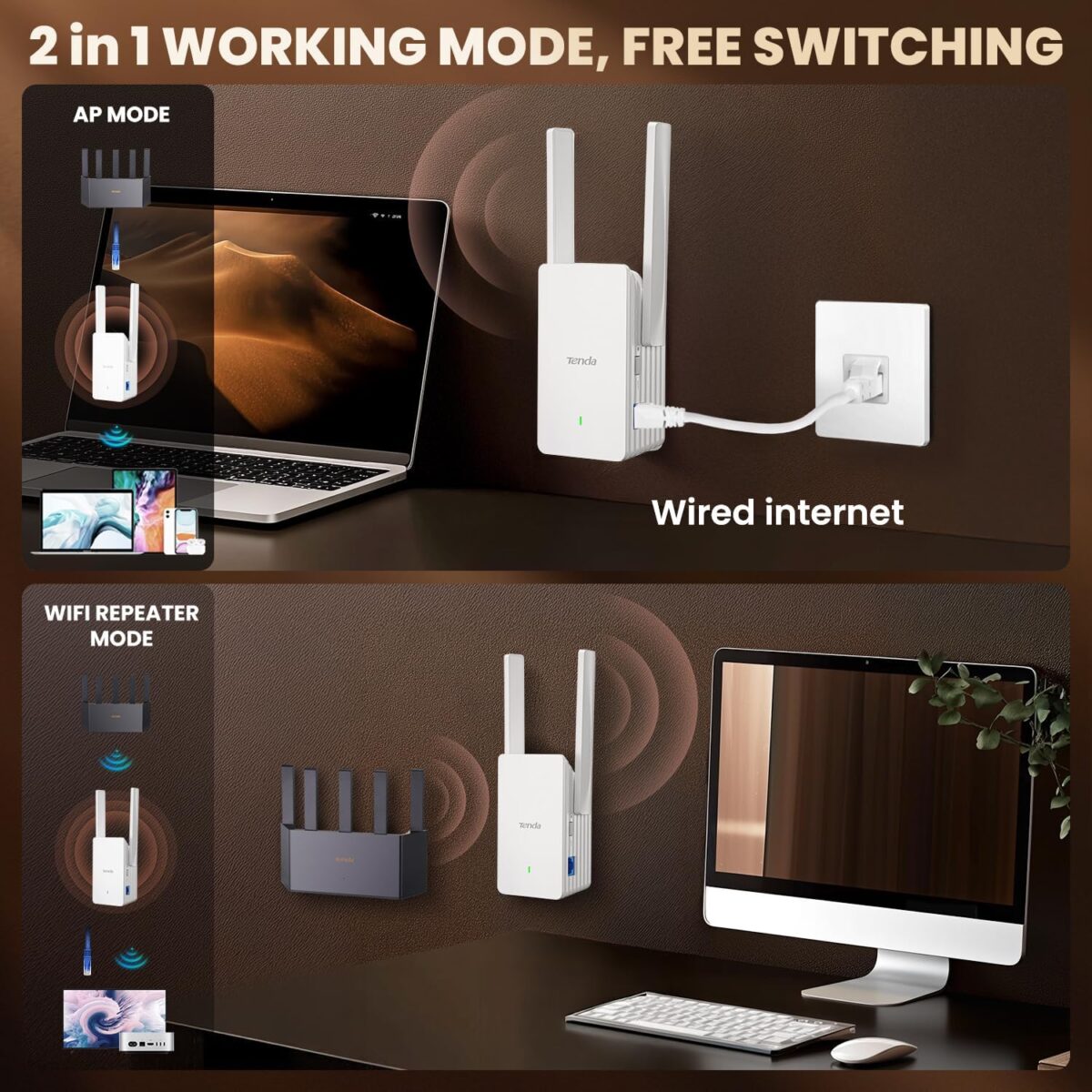 Tenda AX1500 WiFi 6 Range Extender, WiFi Signal Booster for Home Up to 1500sg.ft and 30+ Devices - Image 7