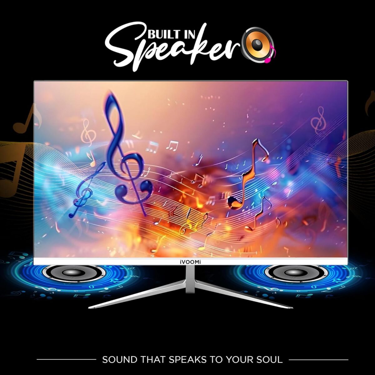 iVOOMi 27" Flat LED Monitor (68.58cm) with in-Built Speaker, BIS Approved, Refresh Rate 100 Hz, Bezel-Less Design, Flicker Free, VGA & HDMI Port, Eye Care Features, Best for Gaming - 3 Years Warranty - Image 6