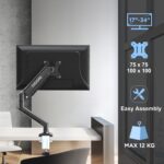 Single Destop Power Arm Black IV-ST01B - Image 3