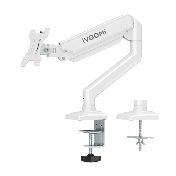 Single Destop Power Arm White IV-ST01W