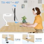 Single Destop Power Arm White IV-ST01W - Image 6