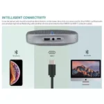 Rapoo CM500 Battery Powered Silver Omnidirectional Speaker Phone - Image 3