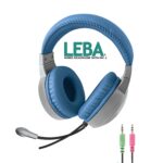 iVOOMi Wired Headphone with Mic | Pure Sound | Long Wire | 50MM Driver | 180cm long cable | Microphone | Volume Control | 2*3.5mm Jack| 1 Warranty - Image 2
