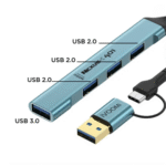 iVoomi Nexus 401 4 Port With Type C+USB Dual Plugs USB Hub - Image 2