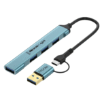 iVoomi Nexus 401 4 Port With Type C+USB Dual Plugs USB Hub