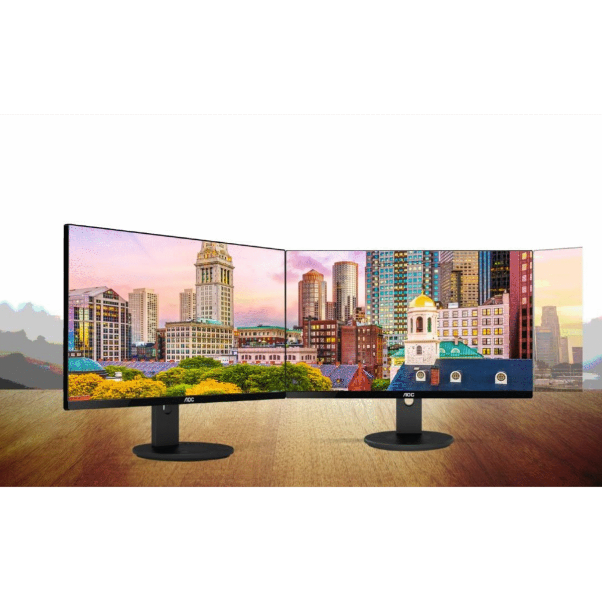 AOC U27V4 27" Gaming Monitor Ultra HD 4K, Frameless, Flicker-Free, Low Blue Light - Image 3