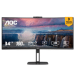 AOC CU34V5CW/BK 34inch Monitor Curved Ultra Wide WQHD 3440x1440p