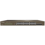 Tenda TEG3328F 28-Port L2+ Gigabit Smart Managed Switch | 24 Port GE, 4 x 1G SFP with 1 x Console Port