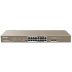 Tenda TEG1118P-16-250W Unmanaged Gigabit Ethernet Network Switch (10/100/1000), 16GE+2SFP Ethernet Switch with 16-Port PoE