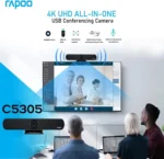 Rapoo C5305 Ultra 4K HD All-in-One USB Video Conference Webcam - Image 4